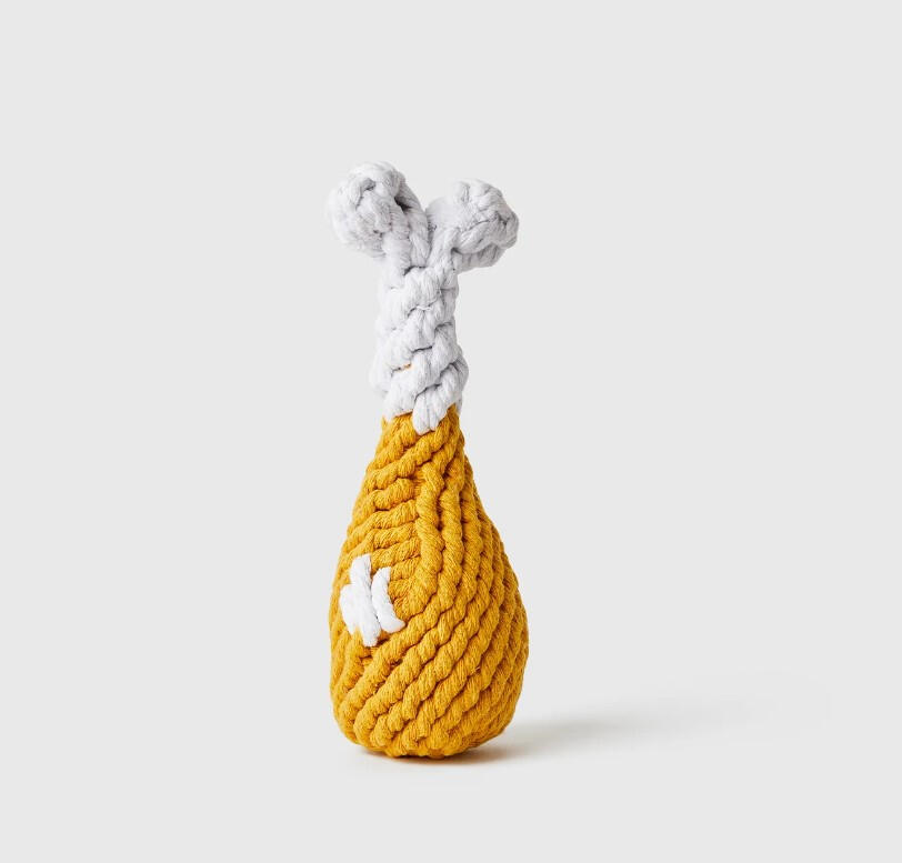 Jax &amp; bones - Chicken Drumstick Rope Dog Toy